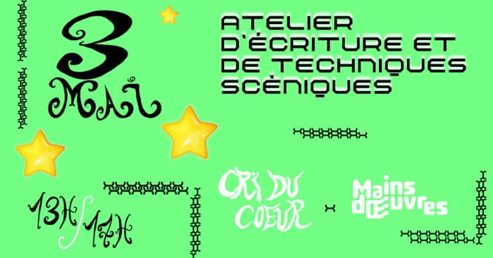 Atelier d'écriture et d'initiation au théâtre